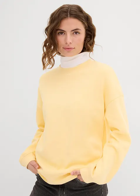 Oversized sweatshirt i 100% bomull, bonprix