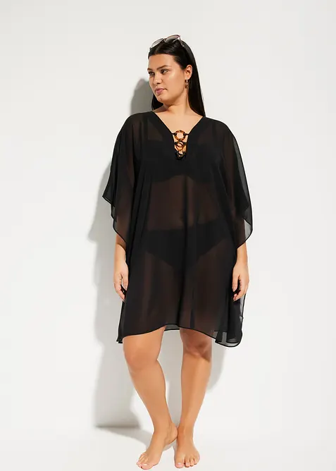 Strandtunika i lett chiffon, bonprix
