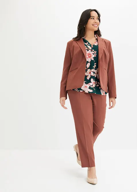 Bluse i lett viskose med print, bonprix