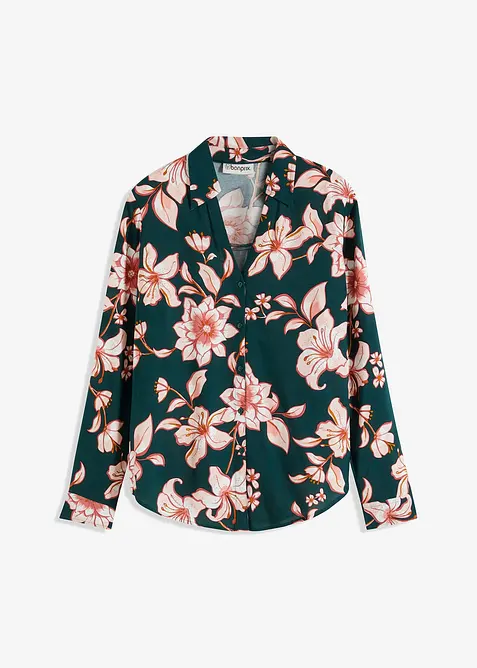 Bluse i lett viskose med print, bonprix