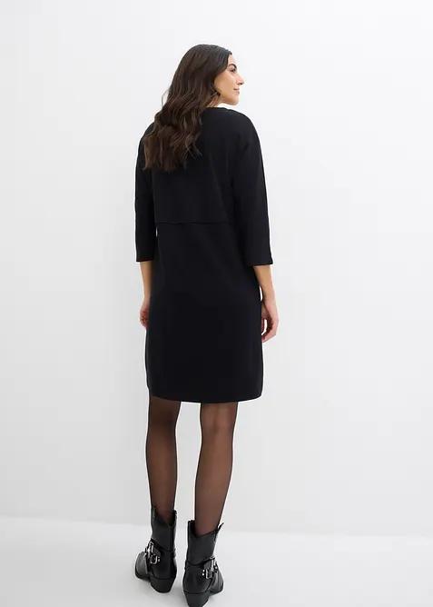 Trikotkjole i &oslash;kologisk bomull, bonprix