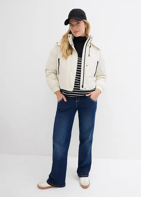 Langermet topp med &oslash;kologisk bomull, bonprix