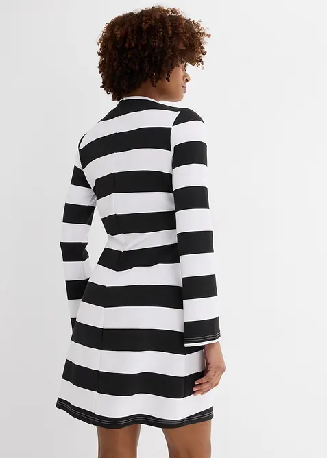 Trikotkjole med ståkrage, bonprix