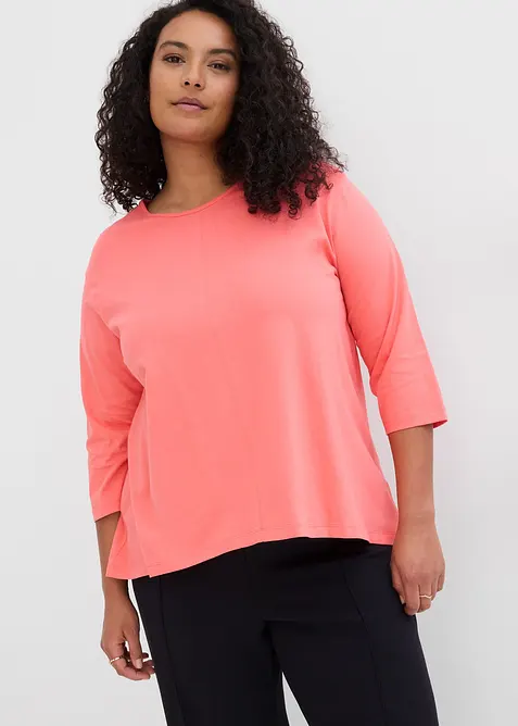 Topp i boxy-modell og &oslash;kologisk bomull, bonprix