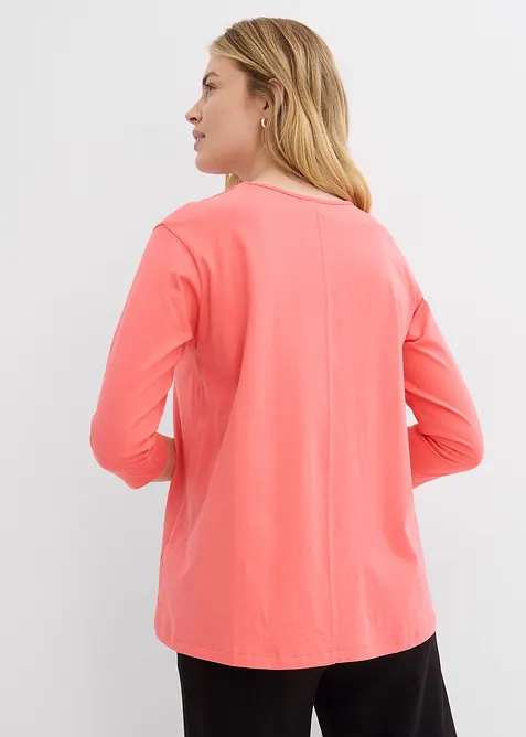 Topp i boxy-modell og &oslash;kologisk bomull, bonprix