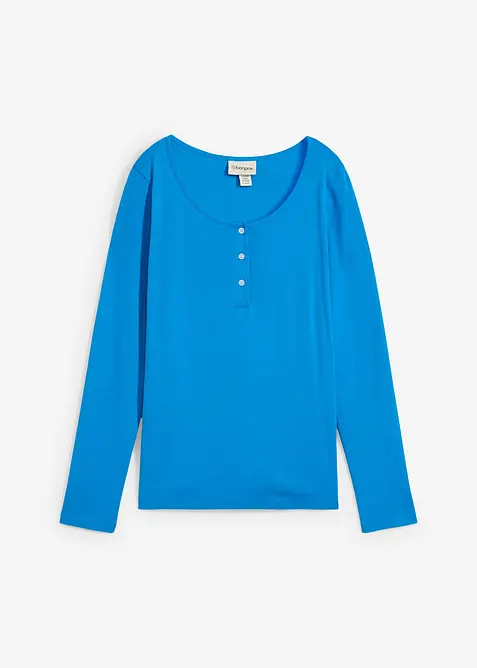 Topp i ren økologisk bomull med rund hals, bonprix