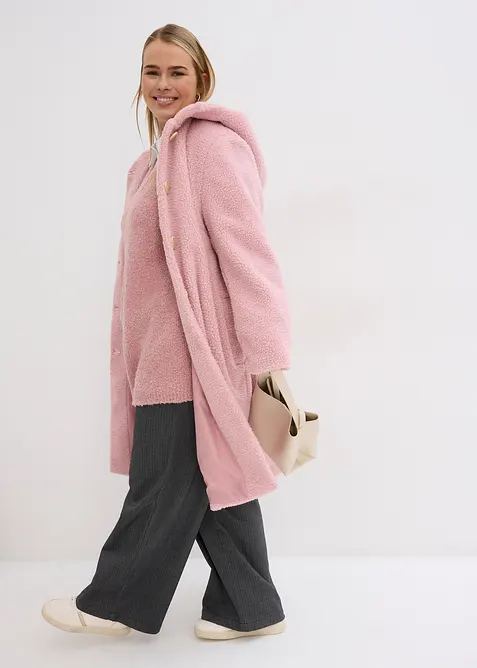 Grovstrikket genser med V-hals, bonprix