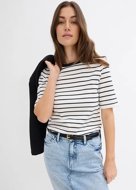 T-skjorte i formstabil, 100% &oslash;kologisk bomull, bonprix