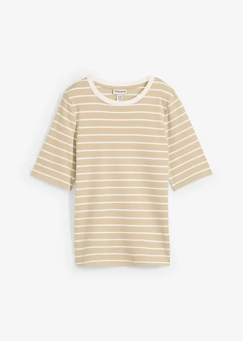 T-skjorte i formstabil, 100% &oslash;kologisk bomull, bonprix