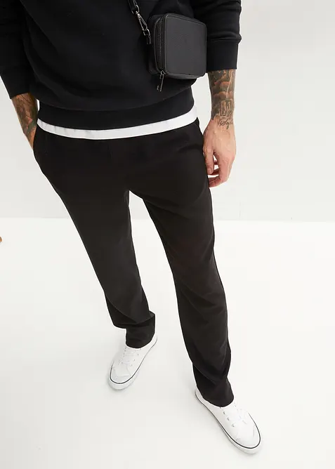 Relaxed Fit-pull on-bukse i chinos-modell med stretch, Straight, bonprix