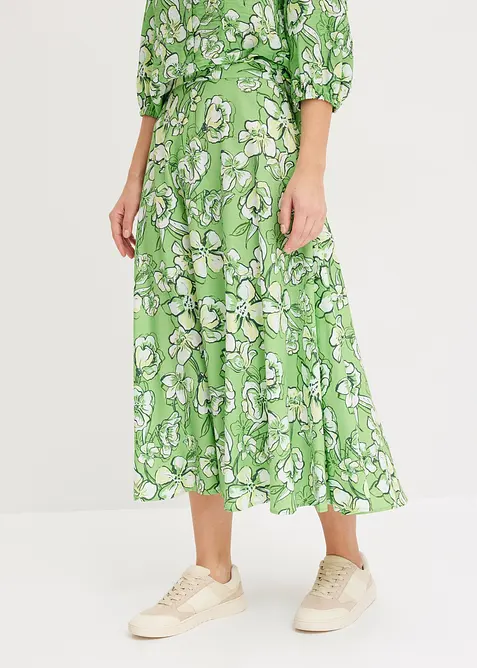 Midiskj&oslash;rt i lett viskosemiks, bonprix