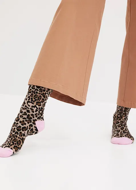 Sokker med &oslash;kologisk bomull (3-pack), bonprix