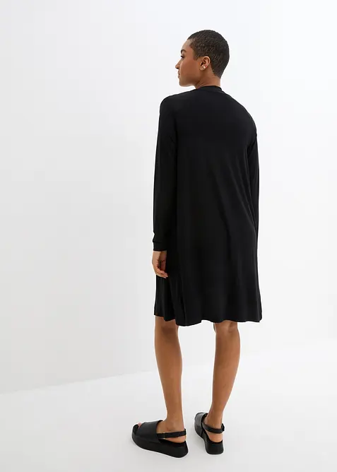 Lang trikotjakke i myk viskosemiks, bonprix