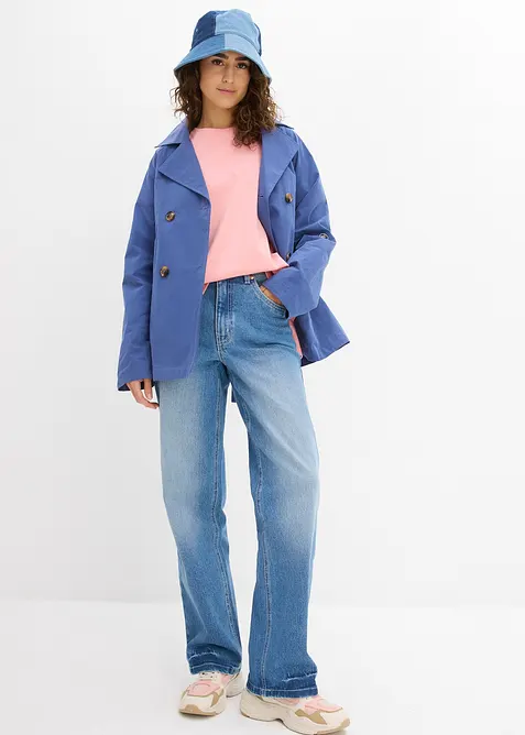 Lang topp i interlock-materiale, bonprix