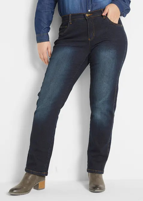 Slim Fit-jeans, Straight, Mid Waist, Stretch, bonprix
