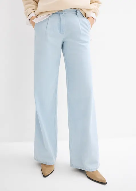 Wide Leg-jeans, Mid Waist, Super Soft, bonprix
