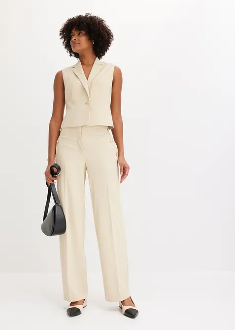 Blazervest med dekorativ knapp, bonprix