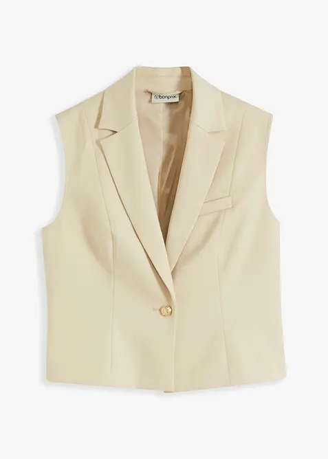 Blazervest med dekorativ knapp, bonprix