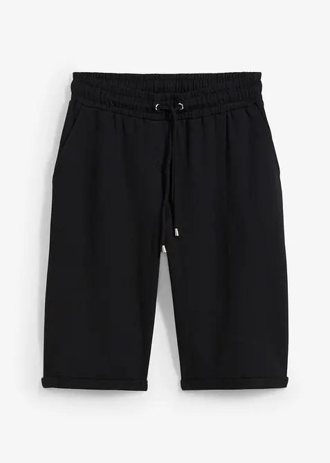 Bermudashorts i trikotmateriale med oppbrett, bonprix