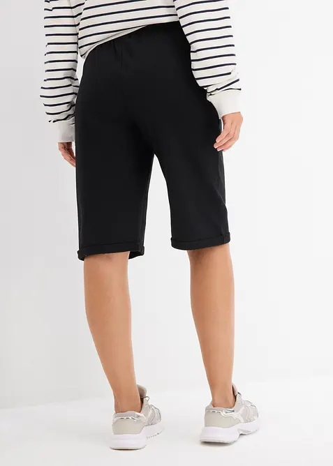 Bermudashorts i trikotmateriale med oppbrett, bonprix
