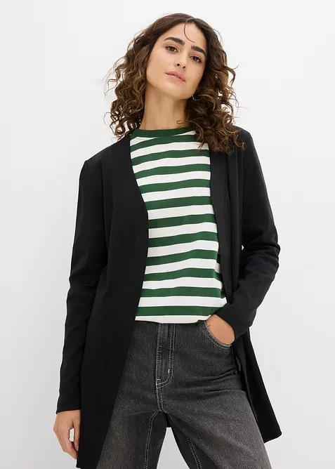 Cardigan i &oslash;kologisk bomull, bonprix