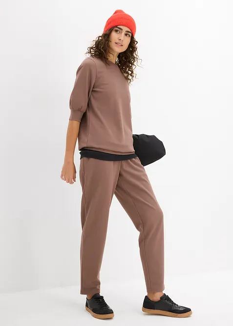 Topp i scuba-materiale og vid modell, bonprix