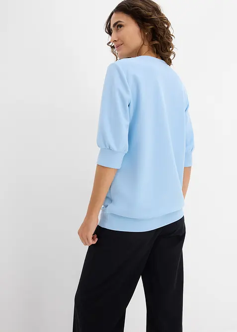 Topp i scuba-materiale og vid modell, bonprix