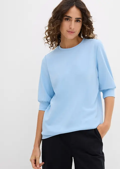 Topp i scuba-materiale og vid modell, bonprix