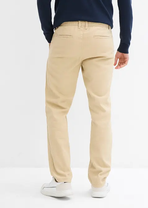 Relaxed Fit-chinos i 100% bomull, Straight, bonprix