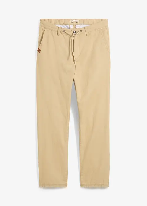 Relaxed Fit-chinos i 100% bomull, Straight, bonprix