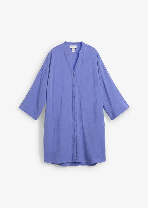 Skjortekjole i musselin, bonprix