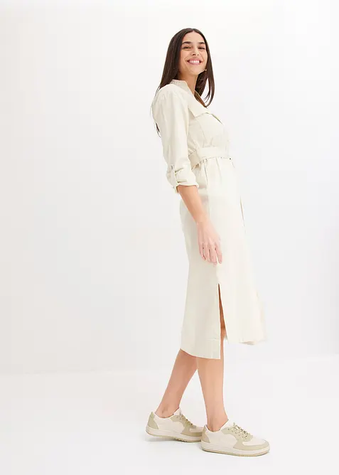 Skjortekjole i midi-lengde, bonprix