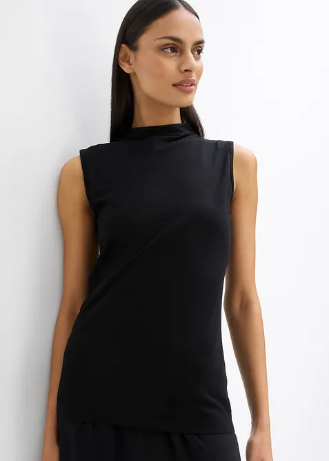 Topp i elastisk bomullsmiks, bonprix