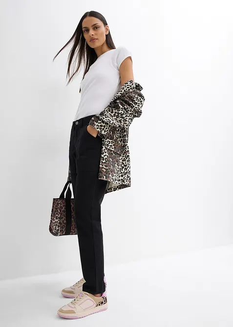 Twillbukse i elastisk bomullsmiks, bonprix