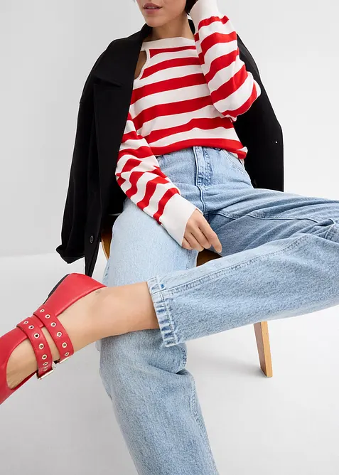 Mom-jeans High Waist, Low Stretch cropped, bonprix