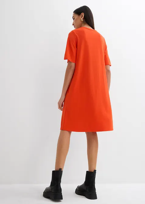 Trikotkjole i viskosemiks og A-modell, bonprix