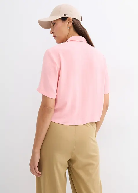 Boxy bluse i lett kreppet materiale, bonprix