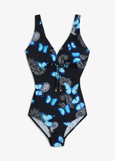 Badedrakt med V-hals, bonprix