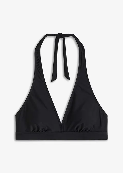 Halterneck-bikinitopp med V-hals, bonprix