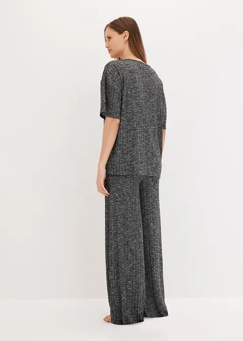 Oversized Loungewear-kosedress i ribbet materiale, bonprix