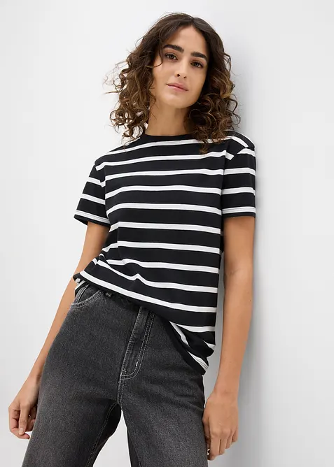 T-skjorte i &oslash;kologisk bomull (2-pack), bonprix