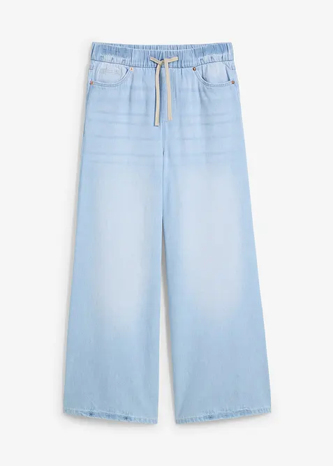 Wide Leg-jeans, Mid Waist, komfortlinning, bonprix