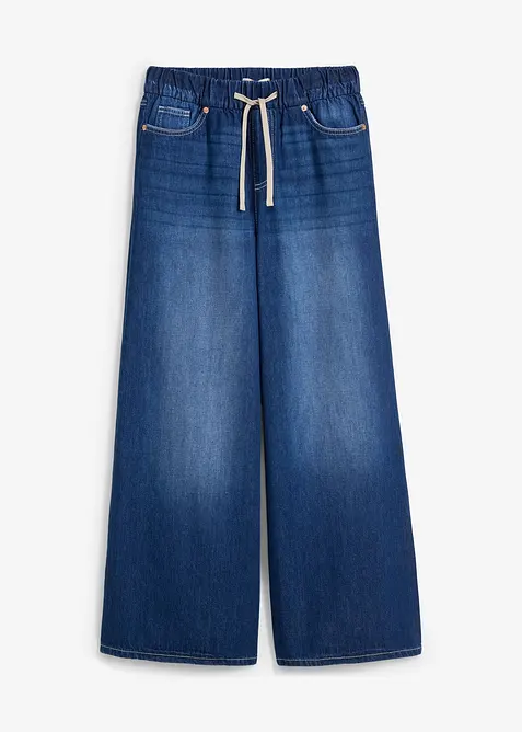 Wide Leg-jeans, Mid Waist, komfortlinning, bonprix