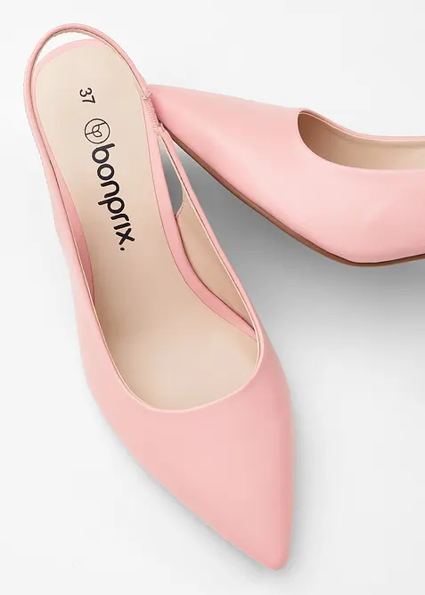Slingbacks med blokkh&aelig;l, bonprix