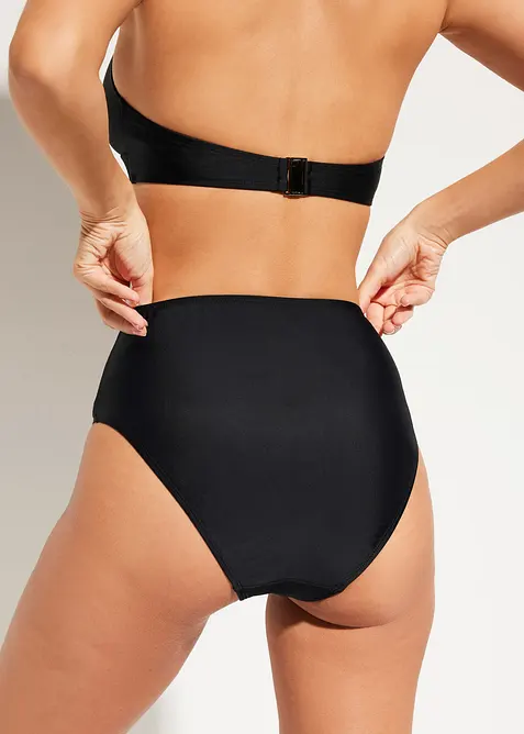 High Waist-bikinitruse med h&oslash;y benskj&aelig;ring, bonprix