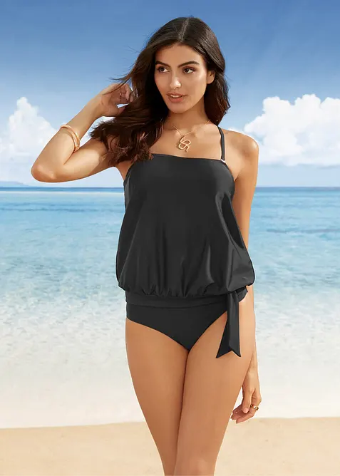 Oversized tankini med avtagbare skulderstropper (2-delt sett), bonprix