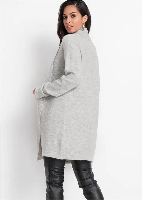 Lang cardigan med sjalskrage, bonprix