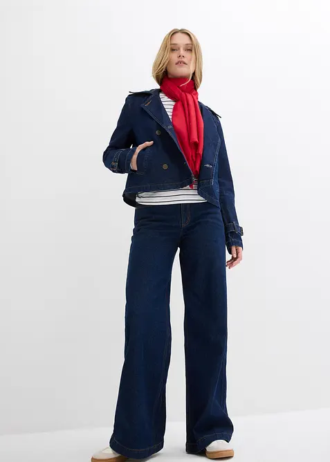 Denimjakke i trenchcoat-stil, bonprix