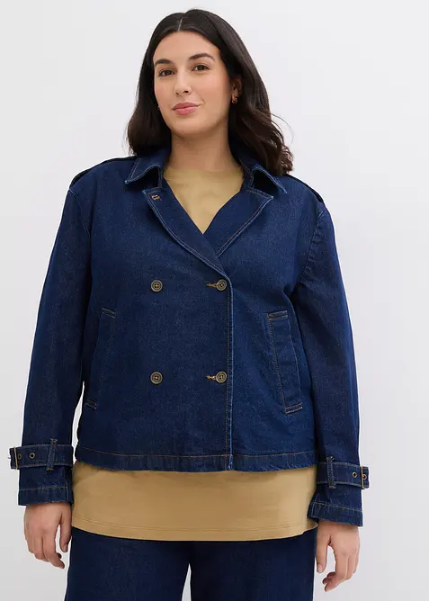 Denimjakke i trenchcoat-stil, bonprix