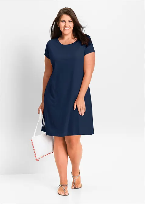 Trikotkjole i 100% økologisk bomull, bonprix